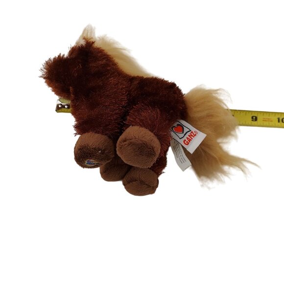Webkinz Brown Fuzzy Horse Farm Stuffed Animal Plush Soft Toy Pet Ganz No Code - Picture 11 of 11